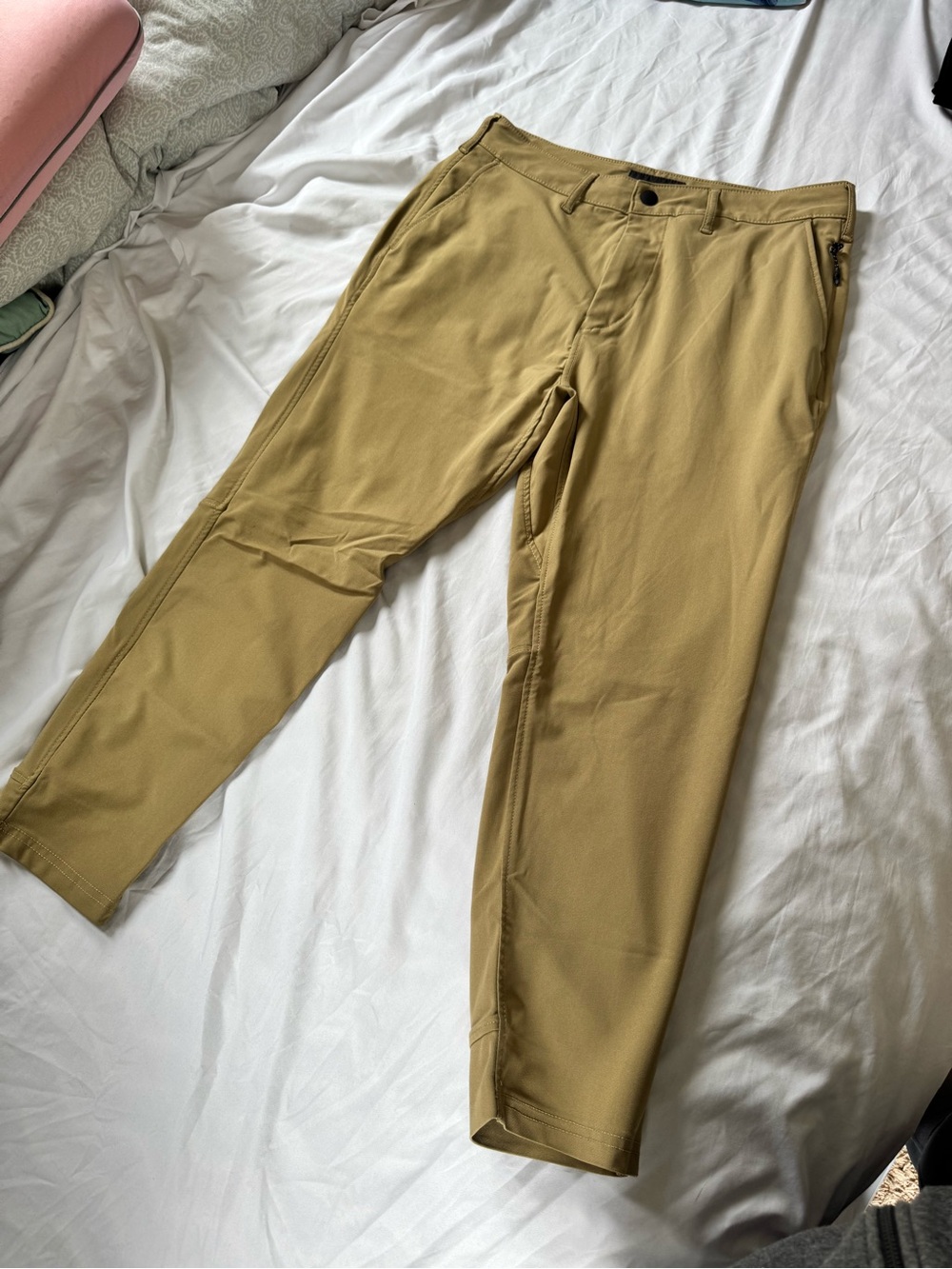 American Eagle Outfitters Khaki Stretch Chinos - Light Tan